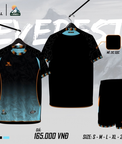 Áo không logo EVEREST đen