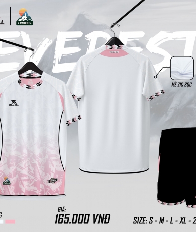 Áo không logo EVEREST trắng